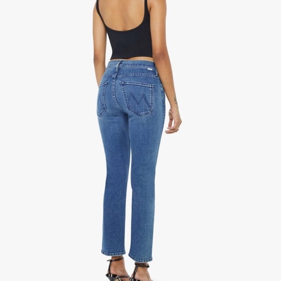 Mother lil mother lil mid rise dazzler ankle jeans in nothing between us - Picture 2 of 13